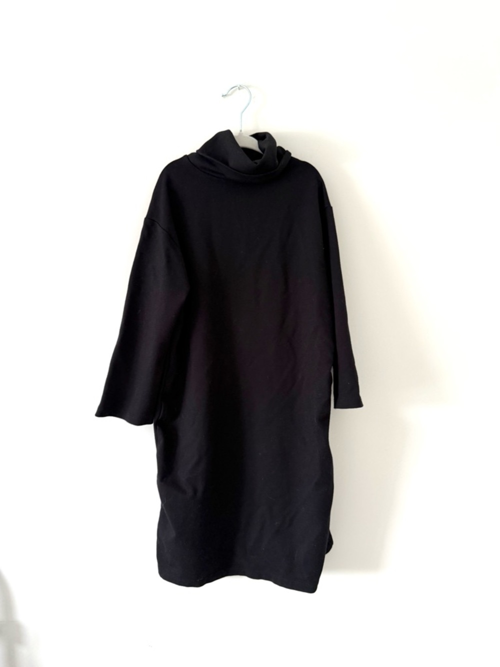 Antistar Black Turtleneck Long Sleeve Midi Sweater Dress (size XS)